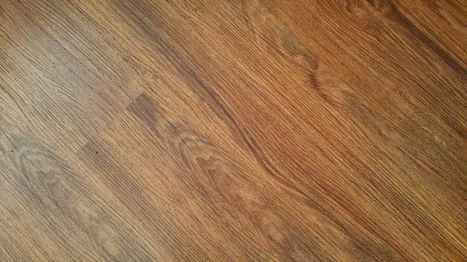 Close-up of a warm-toned hardwood floor